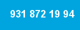 931 872 19 94 931 872 19 94